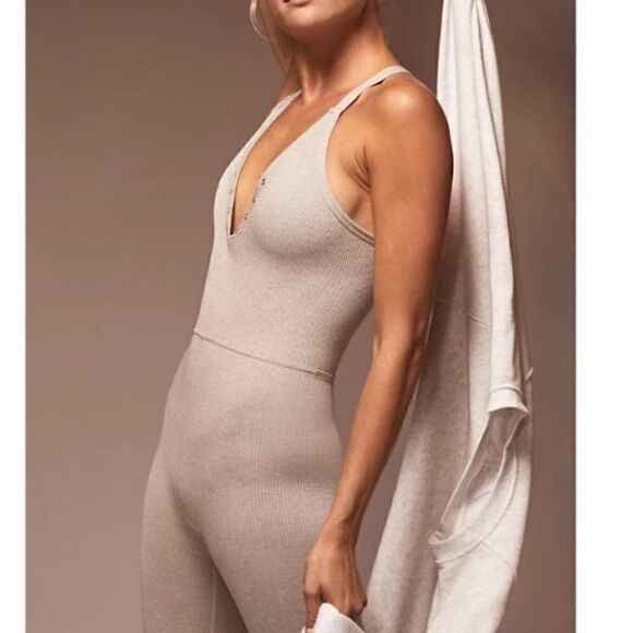 Free People Gray Onesie XS - Picture 1 of 8